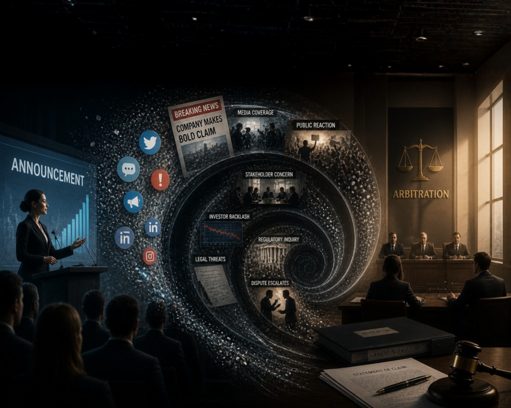 The Announcement That Spiralled into Arbitration article image about news and corporate dispute intelligence