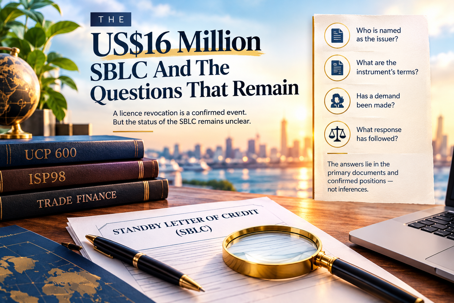 The US$16 Million SBLC And The Questions That Remain