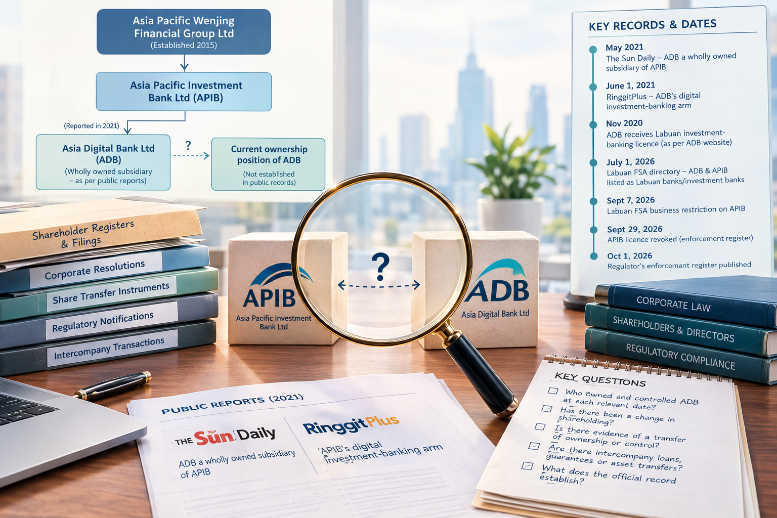 APIB, ADB Ownership Record Under Scrutiny